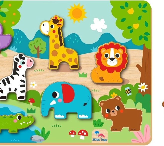 2Kids Toys vstavljiva sestavljanka Živali
