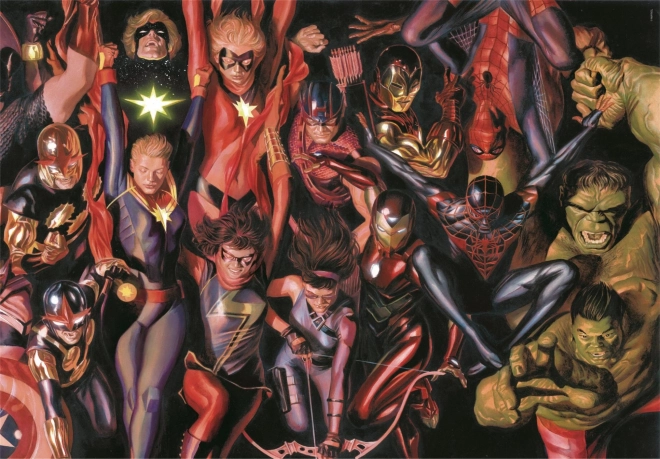Sestavljanka 1000 kosov Marvel - kompaktna