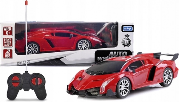 Rdeči dirkalni avto R/C Igrače za fante
