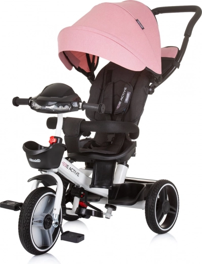 Tricikel s strešico Chipolino Be Active 2v1 Pink Linen