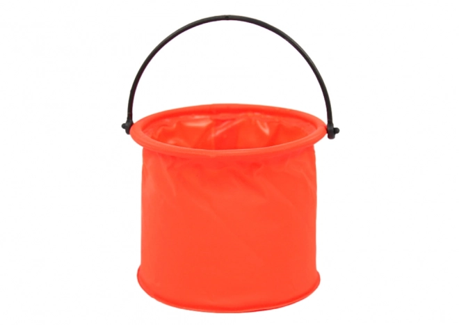 Zložljiv večnamenski vedro PVC oranžne barve