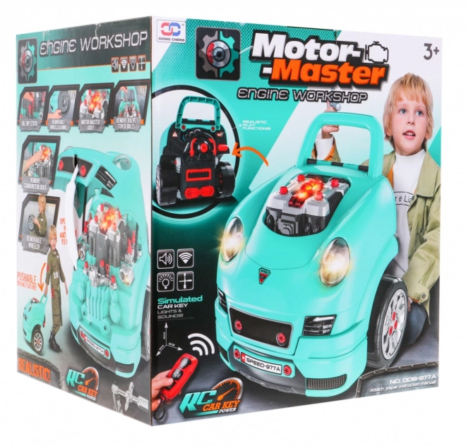 DIY Motor Master - komplet za malega mehanika modra