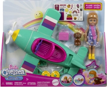 Barbie Chelsea – letalo s pilotko punčko in kužkom