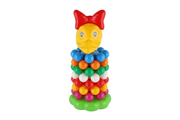 Stapljiva piramida s obroči plastika 26cm v mreži 12m+
