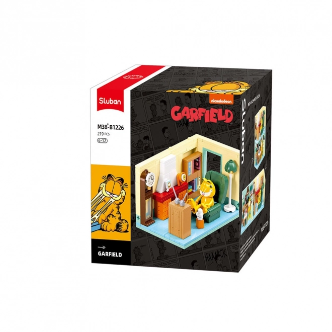 Sluban gradnja Garfield v dnevni sobi