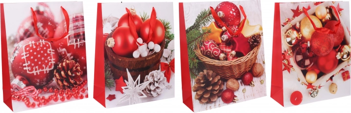 Darilna vrečka Božič M 26 × 32 × 10 cm