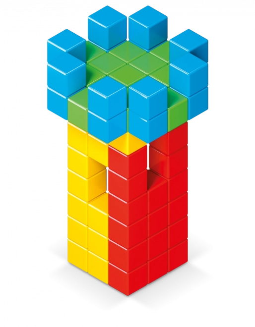GEOMAG Magnetne kocke Magicube Green Line 64 kock