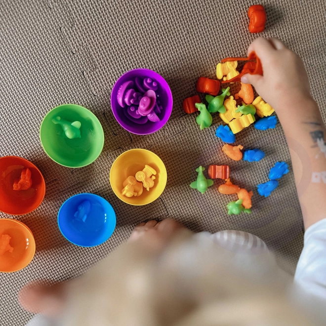 Lesena montessori igra Nauči se šteti – ZOO živali