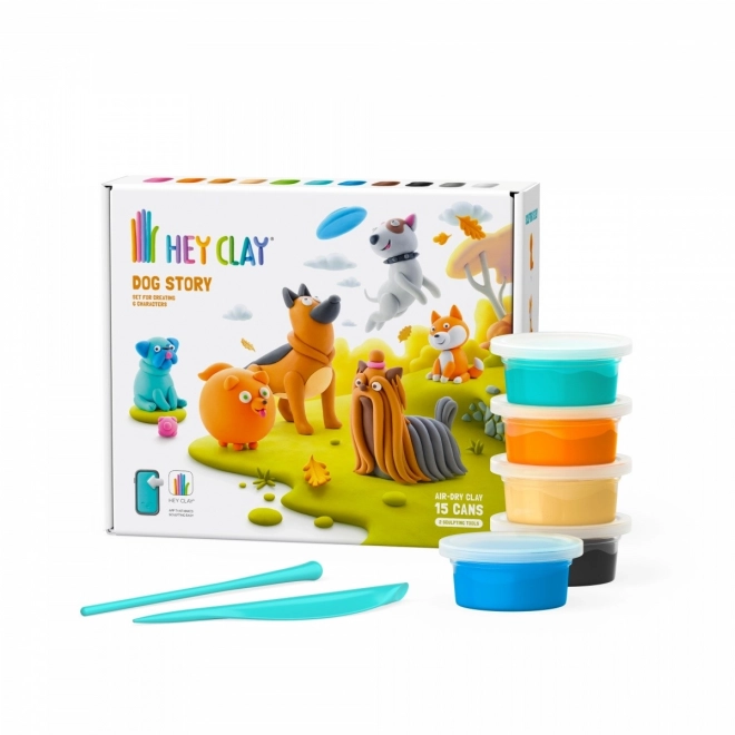 Hey Clay: Zgodba psov - komplet modelirnih mas