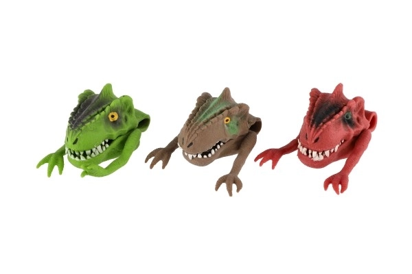 Lutka dinozaver 6x8cm silikon 3 barve