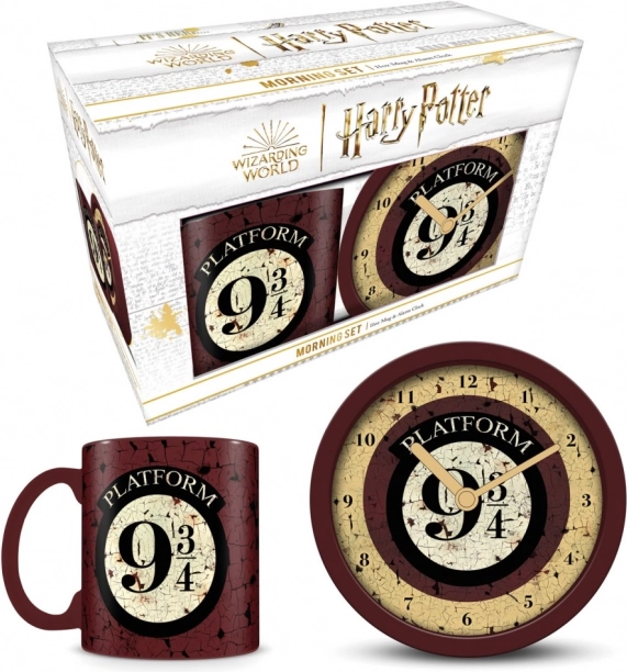 Darilni set z uro in budilko Harry Potter