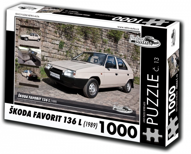 Sestavljanka RETRO-AUTA Škoda Favorit 136 L 1000 koščkov
