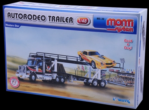Gradbeni set Monti System Autorodeo Trailer Western Star