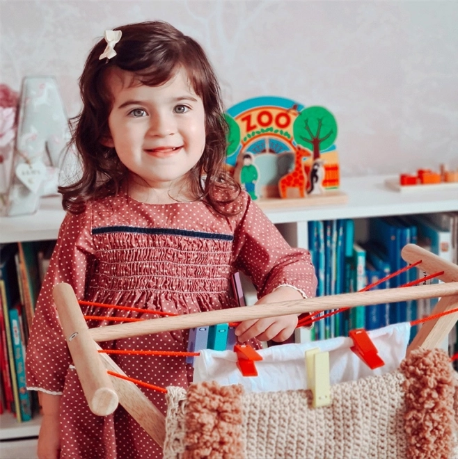 Leseni stojalo za perilo Bigjigs Toys