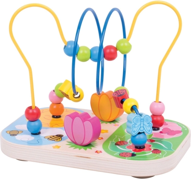 Leseni motorični labirint Travnik Bigjigs Baby