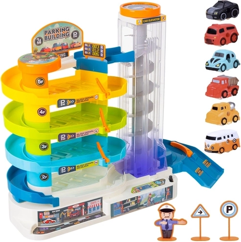 Vključeni 6 avtomobilčkov in prometni elementi