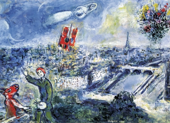 Sestavljanka Pogled na Pariz 1000 koščkov EUROGRAPHICS