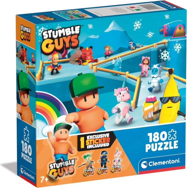 clementoni puzzle stumble guys 180 koščkov z nalepko