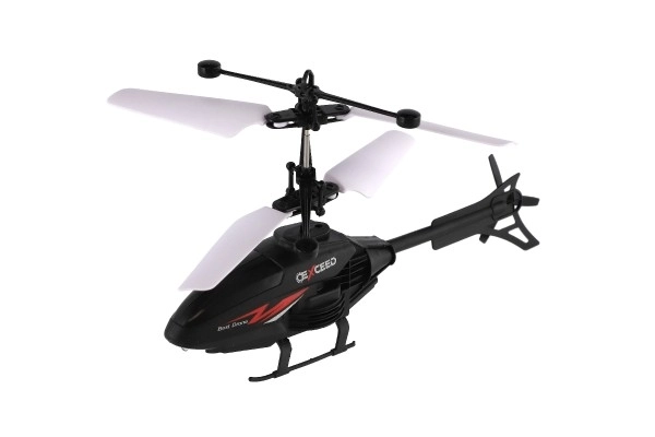 Plastični helikopter 16cm, ki se odziva na gibanje roke z USB polnilnim kablom v škatli 22x15x5cm