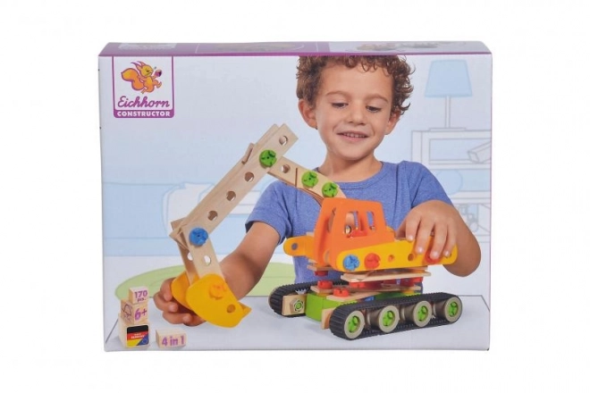 Gradbeni komplet Constructor 4 Bager - 170 delov