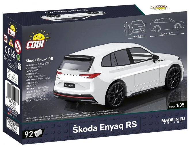 Škoda Enyaq RS 92 blazinice