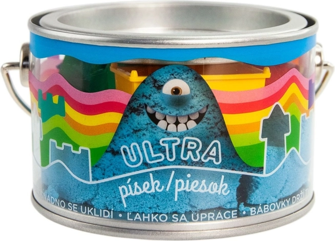 Kinetični pesek Ultra modri 200 g z modelčki