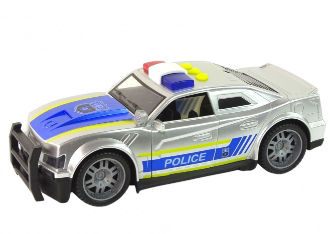 Policijski avto 1:14 Luči Zvok Srebrna
