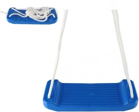 Gugalnica plastični sedež 44 × 17 cm, nosilnost 60 kg – Modra