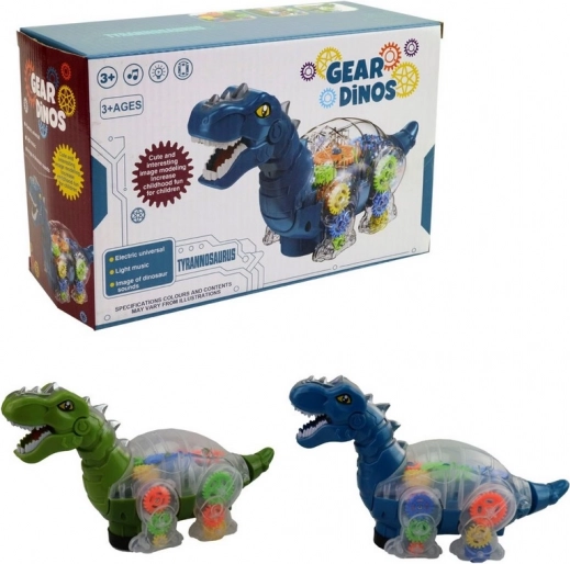 Dinozaver s svetlobo in glasbo na baterije