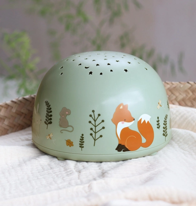 A Little Lovely Company Projektorska svetilka – Prijatelji iz gozda