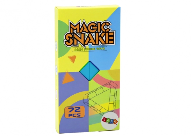 Bloky Puzzle igra Izobraževalna kača Barvne 72 ele.