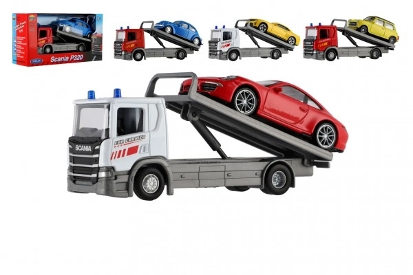 Welly Scania P320 vlečno vozilo in avto