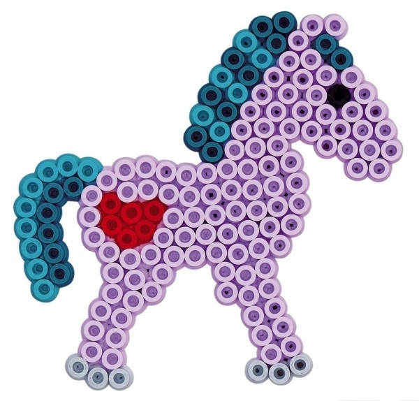 Likalne perlice Hama MIDI 3000 kos + 4 podlage v vrečki 19x21x5cm