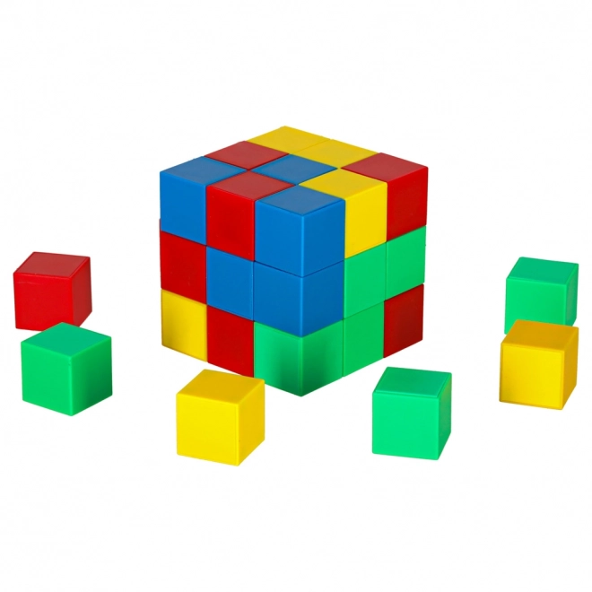 Magnetne gradbene kocke - kubični set 64 kosov