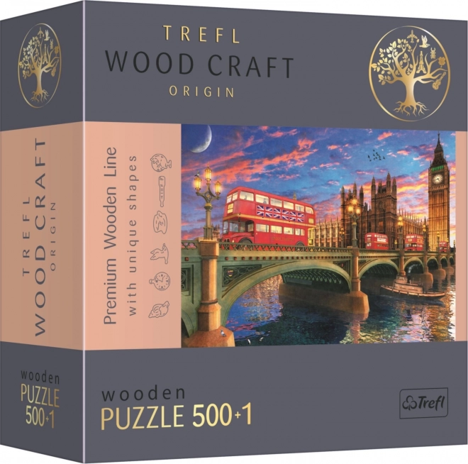 TREFL Wood Craft Origin sestavljanka Westminstrska palača z Big Benom 501 kosov