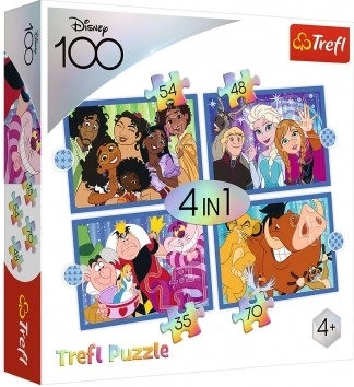 Sestavljanka 4v1 veseli svet DISNEY
