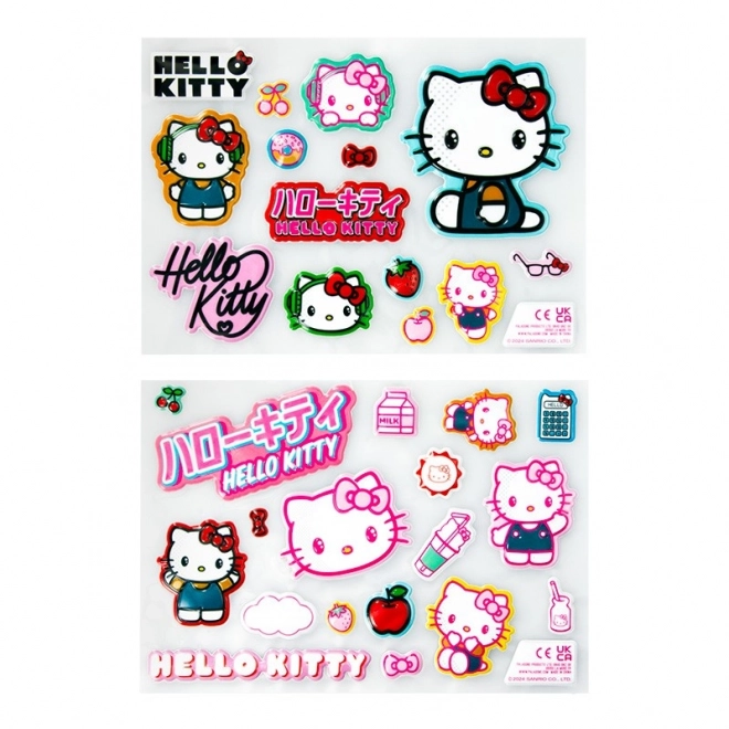 Hello Kitty komplet 3D nalepk
