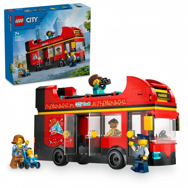 LEGO Mesto 60407 Rdeči dvonadstropni izletniški avtobus