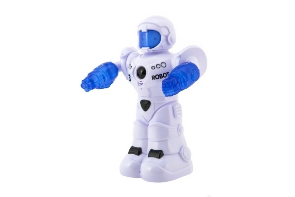 Čudovit govoreči robot s svetlobo in zvokom v škatli