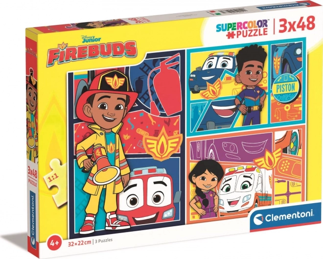 CLEMENTONI Puzzle Firebuds 3x48 kosov