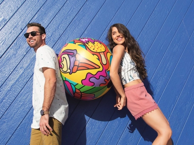 Barvna napihljiva plažna žoga 91cm Bestway