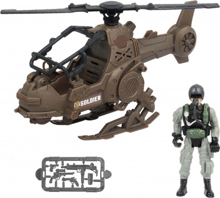 Vojaški helikopter s pilotom 23 cm
