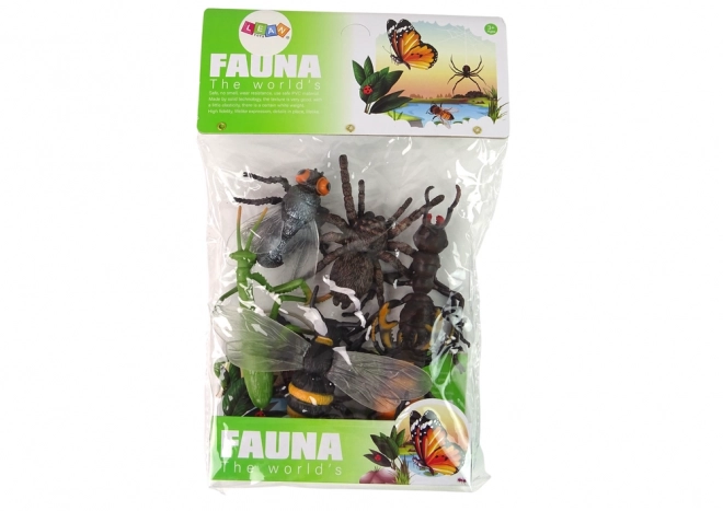 Komplet figur insektov Insekt Pajek Čebela 6 kos.