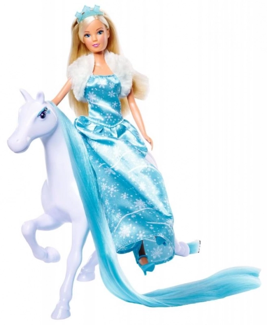 Punčka Steffi s konjem Snow Dream