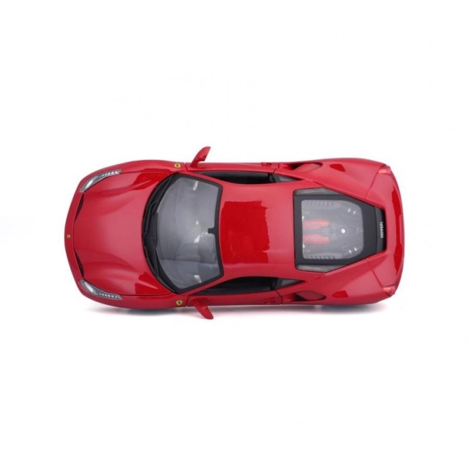 Kovinski avto Ferrari 488 GTB rdeč