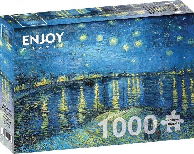Sestavljanka Zvezdna noč nad Rono 1000 kosov