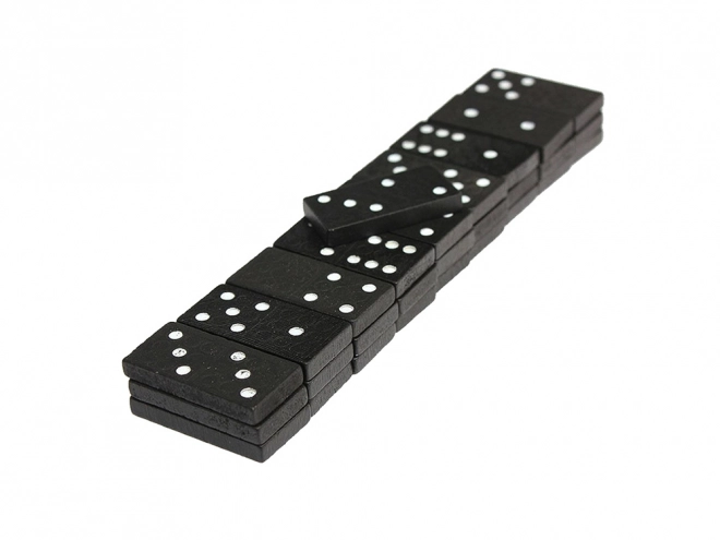 Leseni domino v škatli