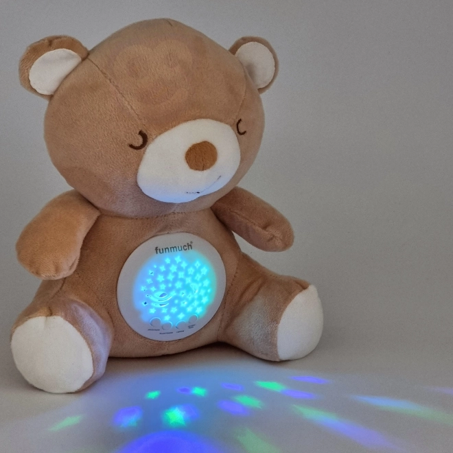 Woopie Baby pomirjujoči plišast medvedek s projektorjem 2v1
