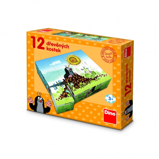 Dino Lesene kocke Krtkov letni čas 12 kos