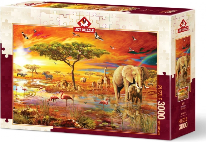 ART PUZZLE Uganka Safari v Afriki 3000 kosov